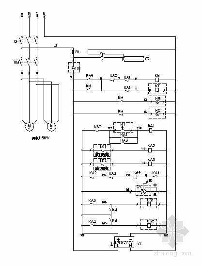 風(fēng)淋室電氣原理圖 風(fēng)淋室電氣原理圖